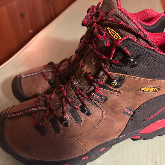 MINT Mens Keen Dry Pittsburgh Saftey Toe Hiking Work Boots Size 11 D - Picture 1 of 16